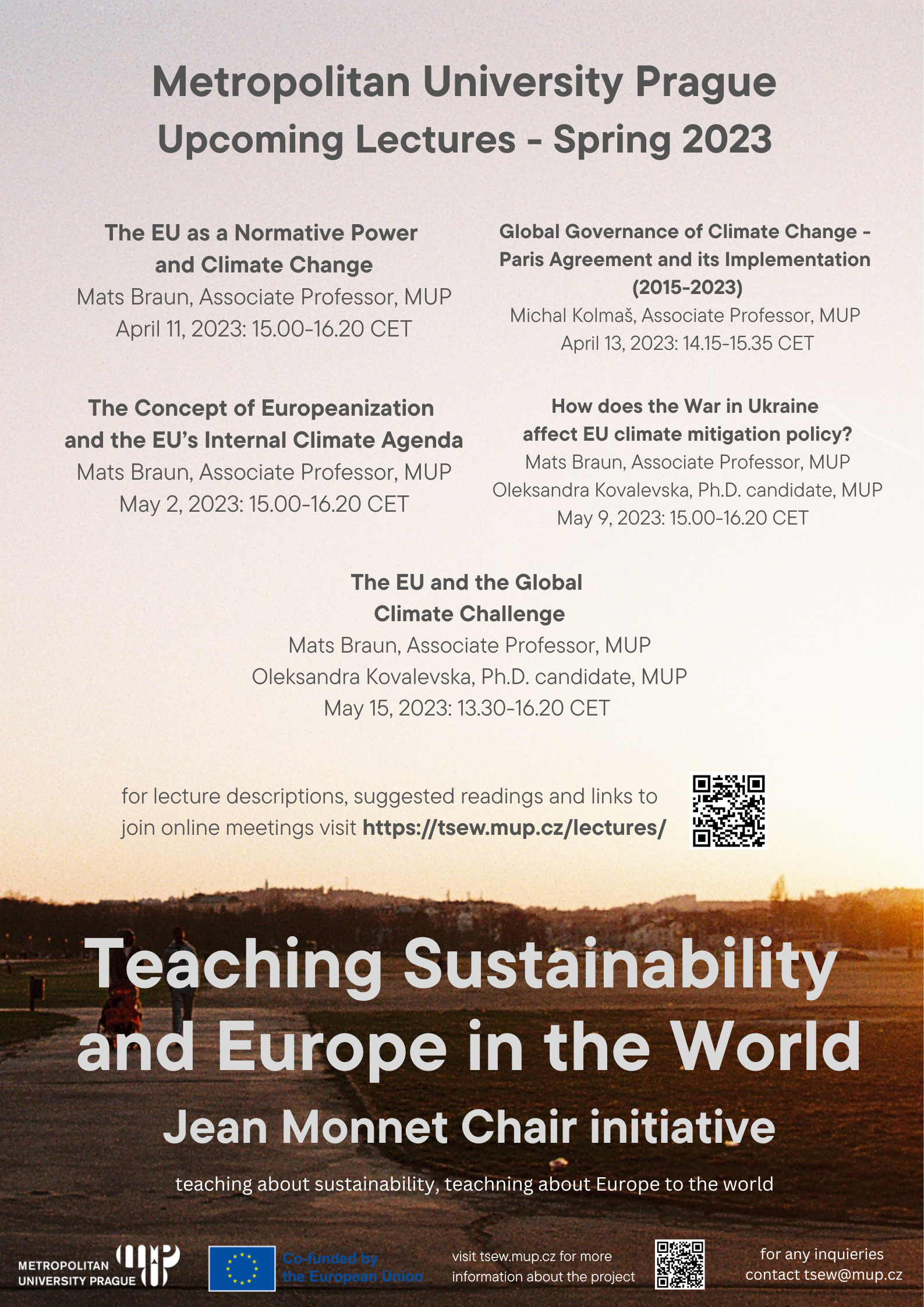 UPDATED Teaching Sustainability and Europe in the world
